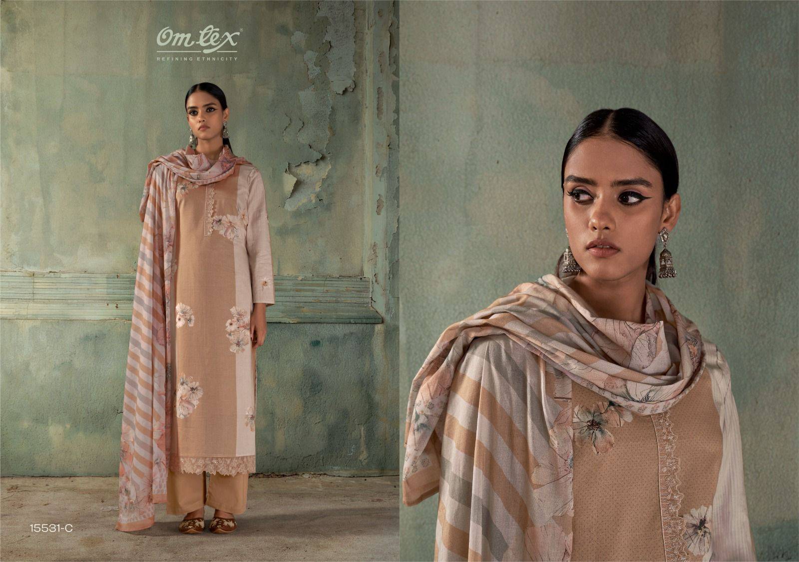 GAZLEEN By OMTEX 15531 A TO 15531 D Beautiful Festive Suits Stylish Colorful Fancy Casual Wear & Ethnic Wear PREMIUM COTTON Dresses At Wholesale Price